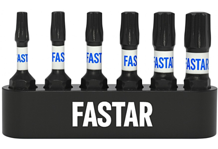 Fastar impact bitset torx 25mm- 6 delig