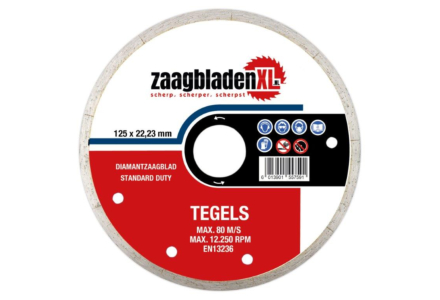 Zaagbladenxl diamantzaagblad voor tegels 125mm