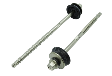 Golfplaatschroeven 6,5x170 RVS A2 ring 22mm - 100 stuks