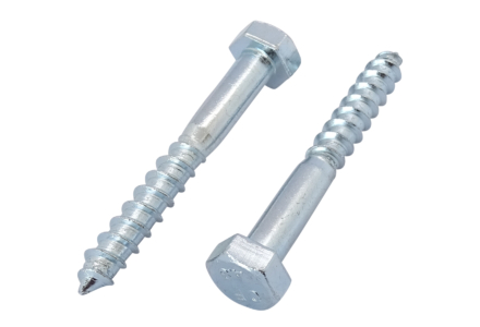 Houtdraadbouten 12x200 Galv.verzinkt 25st.