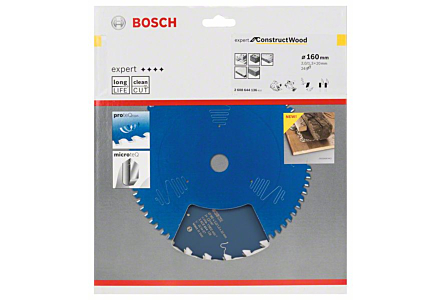 Bosch cirkelzaagblad Expert for Construct Wood 160 x 20 x 2,0 mm 24 tanden