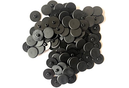 Afdekkapjes zwart voor kozijnschroeven torx 30  - 100 stuks 