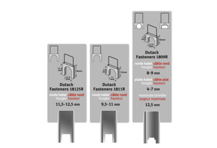 Dutack kabelnieten 10mm 200 stuks