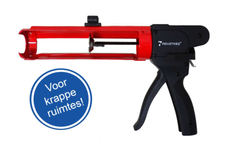 Kitpistool / kitspuit, voor krappe ruimtes