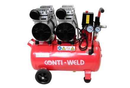 Conti-Weld olievrije geluidsarme compressor LBWF 25 liter 8 bar 4 cilinder
