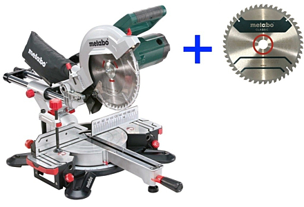 Metabo KGS 254 M radiaal afkortzaag + 2e zaagblad