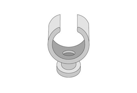 PGL klem grijs 15mm 50 stuks