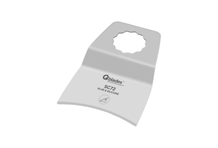 Qblades SC72 multitool Segmentmes Concaaf- Kit en Lijm - 52mm  (SuperCut)