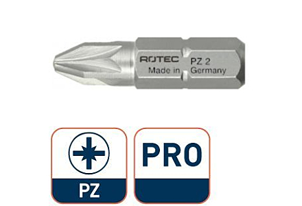 Rotec Pro bit 25mm PZ1