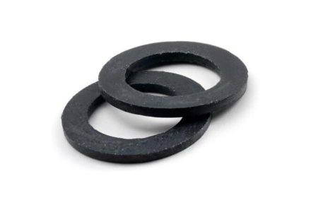 Rubber ring 18x11x1,5mm zwart