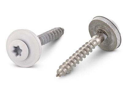 Spenglerschroeven 4,5x25 RVS A2 torx 100 stuks RAL 9010