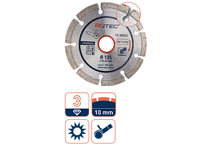 Rotec diamantzaag universeel - 115mm