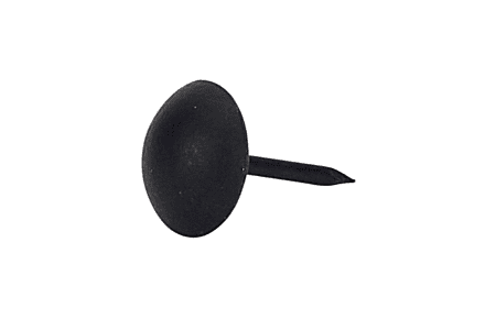 Siernagel bol laag 12,5mm zwart metaal - 200 stuks