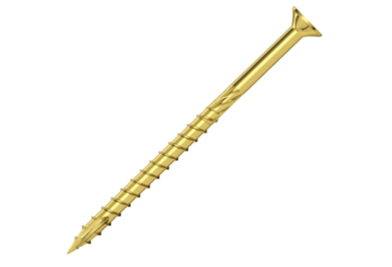 Spaanplaatschroeven geel verzinkt torx 6x100 - 100 stuks