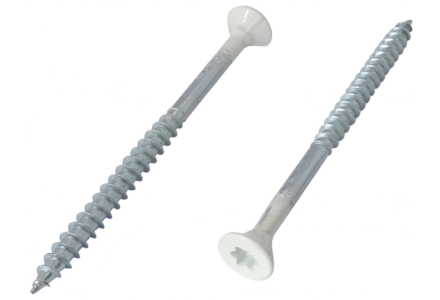 Witte spaanplaatschroeven 4,5x50 torx verzinkt 100 stuks