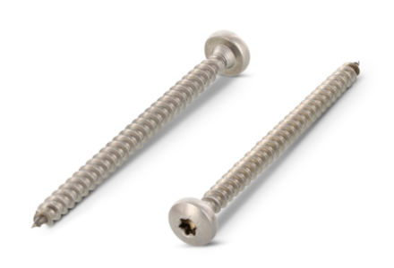 Spaanplaatschroeven bolkop RVS A2 torx 3x16 voldraad - 1000 stuks