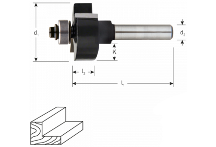 HM Sponningfrees 28,7 x 12,7 mm met lager