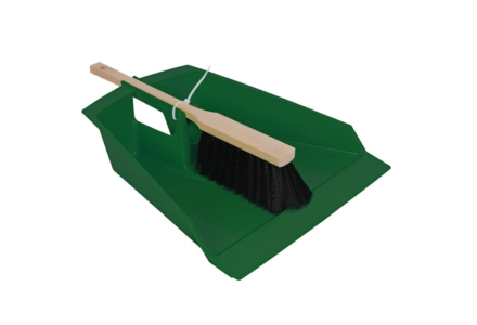 Talen Tools stoffer en blik groen 40x40 cm