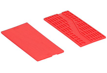 Tunnel beglazingsblokjes (100x48x3mm) rood - per 500 stuks