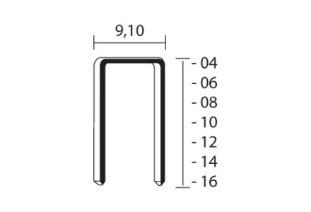 Union nieten V-08CN-S 8mm 12000 stuks