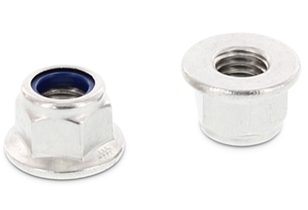 Zelfborgende flensmoer RVS A2 M8 - 500 stuks