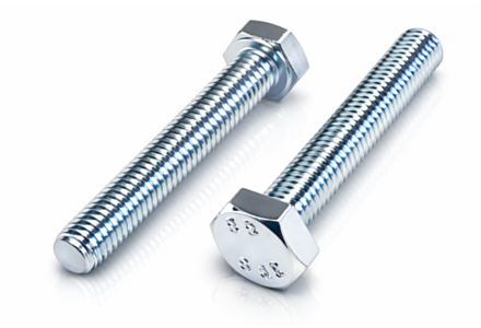 Zeskanttapbouten M4x25 galv. verzinkt DIN 933 8.8 500 stuks