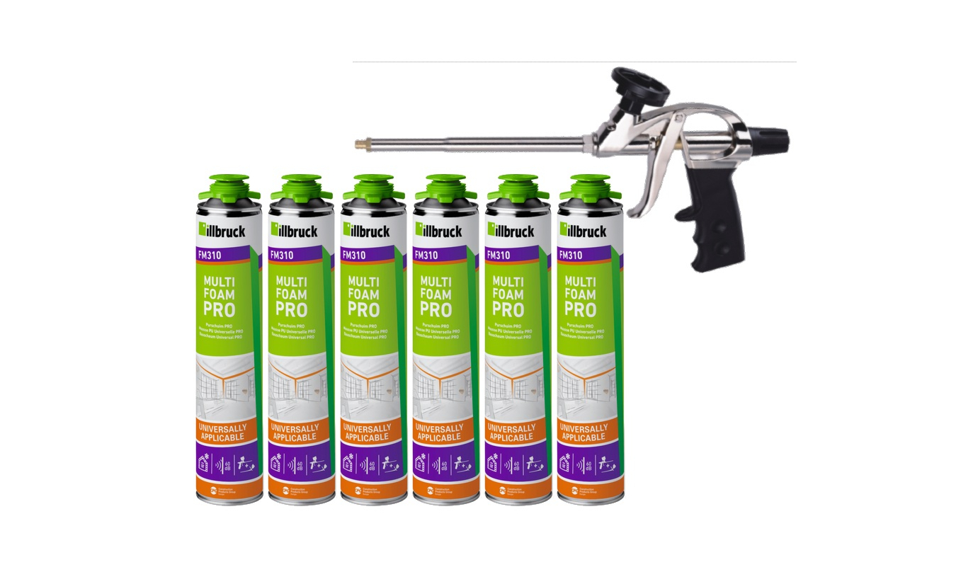 6x Illbruck FM310 purschuim + purpistool