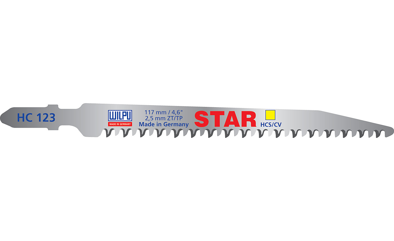 Decoupeerzagen Wilpu HC 123 STAR 3x sneller voor hout en kunststof / plexiglas - 25 stuks