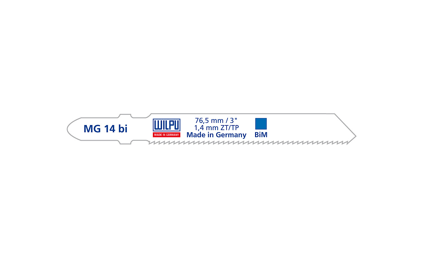 Decoupeerzagen Wilpu MG 14 bi voor staal en roestvaststaal - 5 stuks
