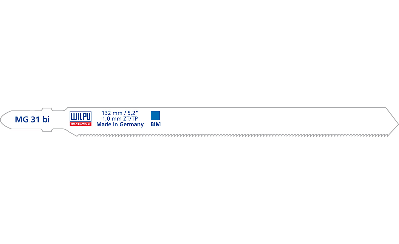 Decoupeerzagen Wilpu MG 31 bi voor staal, pijpen, sandwichmateriaal - 5 stuks