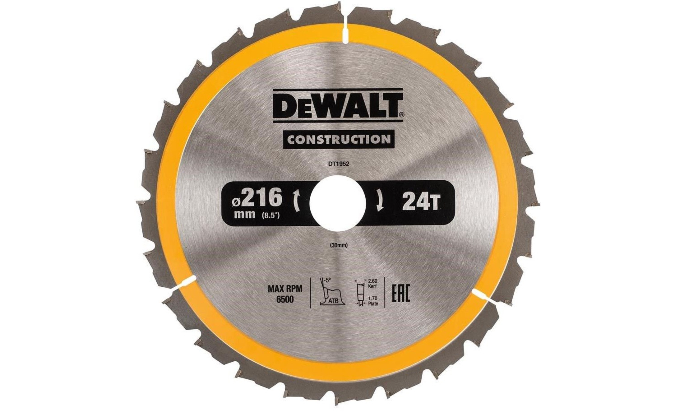 DeWalt cirkelzaagblad DWS774 216x30x24