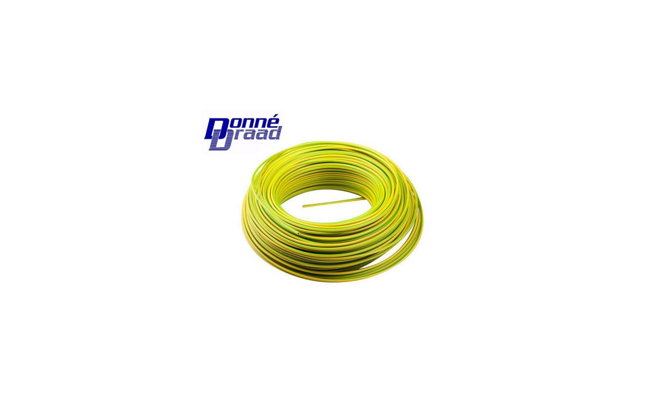VD draad Donné 2.5mm² geel groen 100 meter