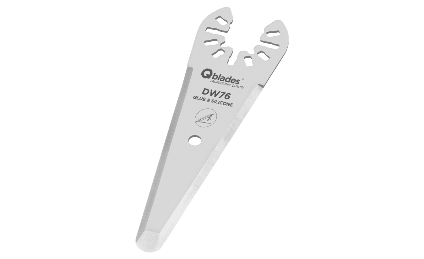 Qblades DW76 multitool Puntmes - Kit en Lijm - 70mm  (DeWalt)
