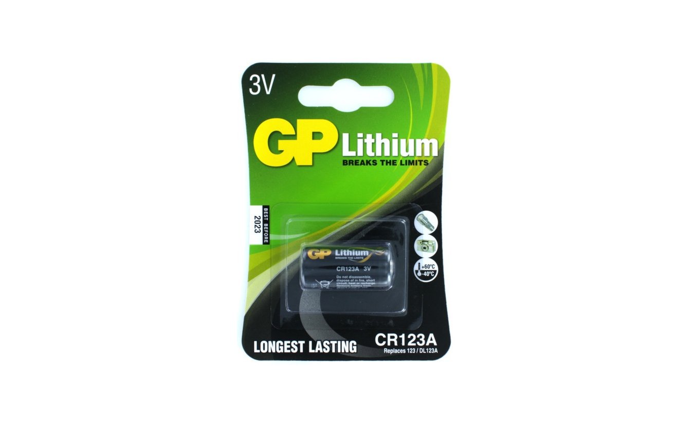 GP CR123A Lithium batterij 3V