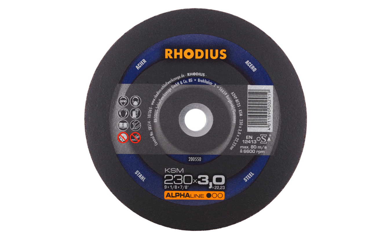 Rhodius KSM doorslijpschijf 230x3 mm staal