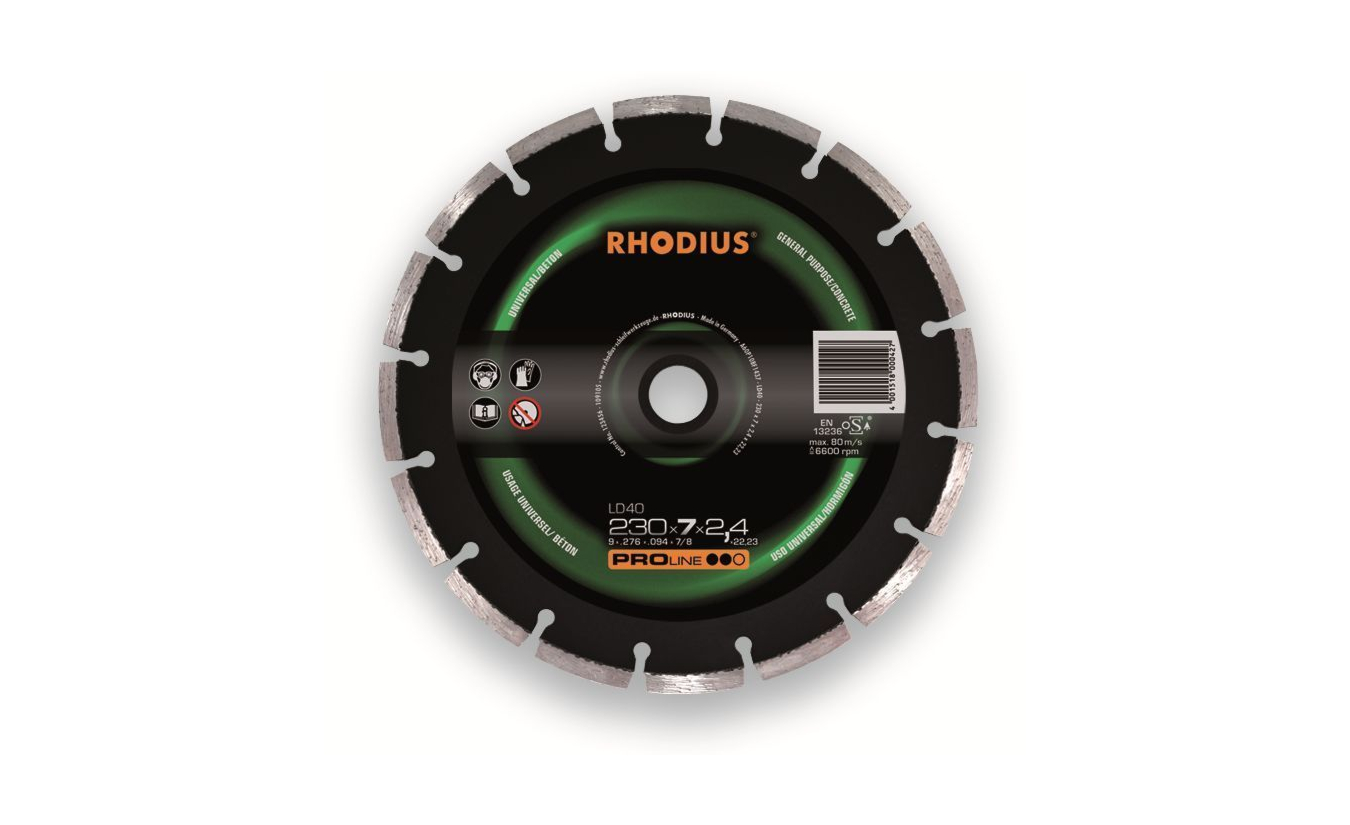 Rhodius LD40 diamantzaagblad 230mm