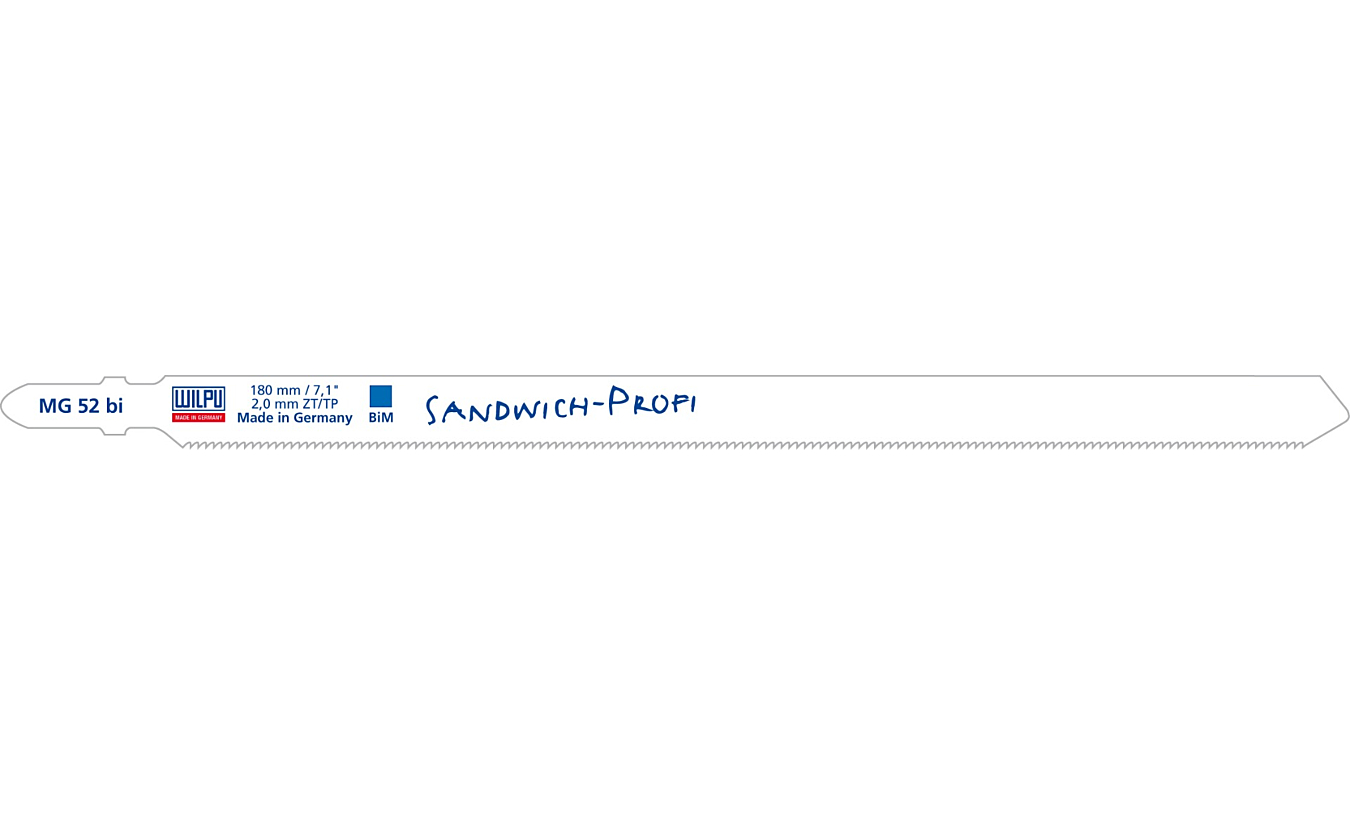 Decoupeerzagen Wilpu MG 52 bi voor sandwichpanelen - 5 stuks