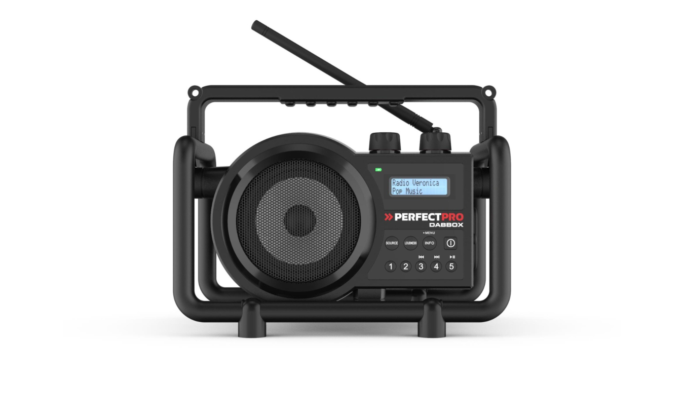 Perfectpro DABBOX digitale bouwradio oplaadbaar