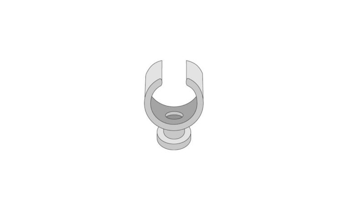 PGL klem grijs 15mm 50 stuks