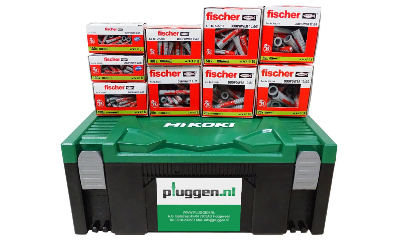 Fischer Duopower pluggen assortiment 570 delig