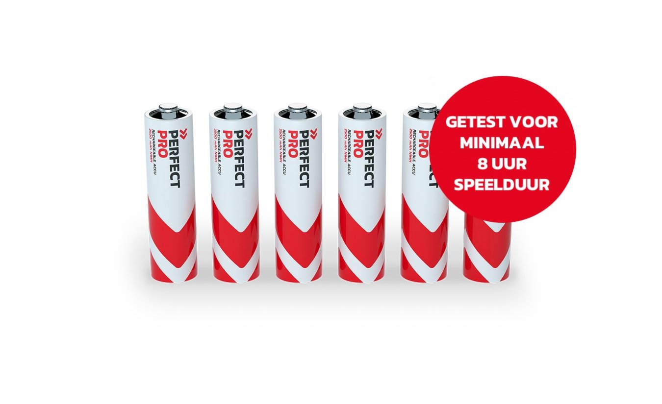Perfectpro oplaadbare batterijen AA 6 stuks (2500mAh)