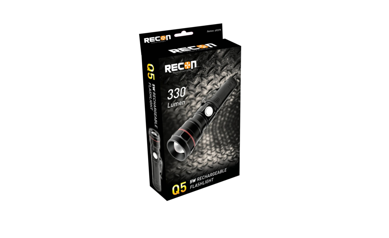 Recon Q5 oplaadbare led zaklamp