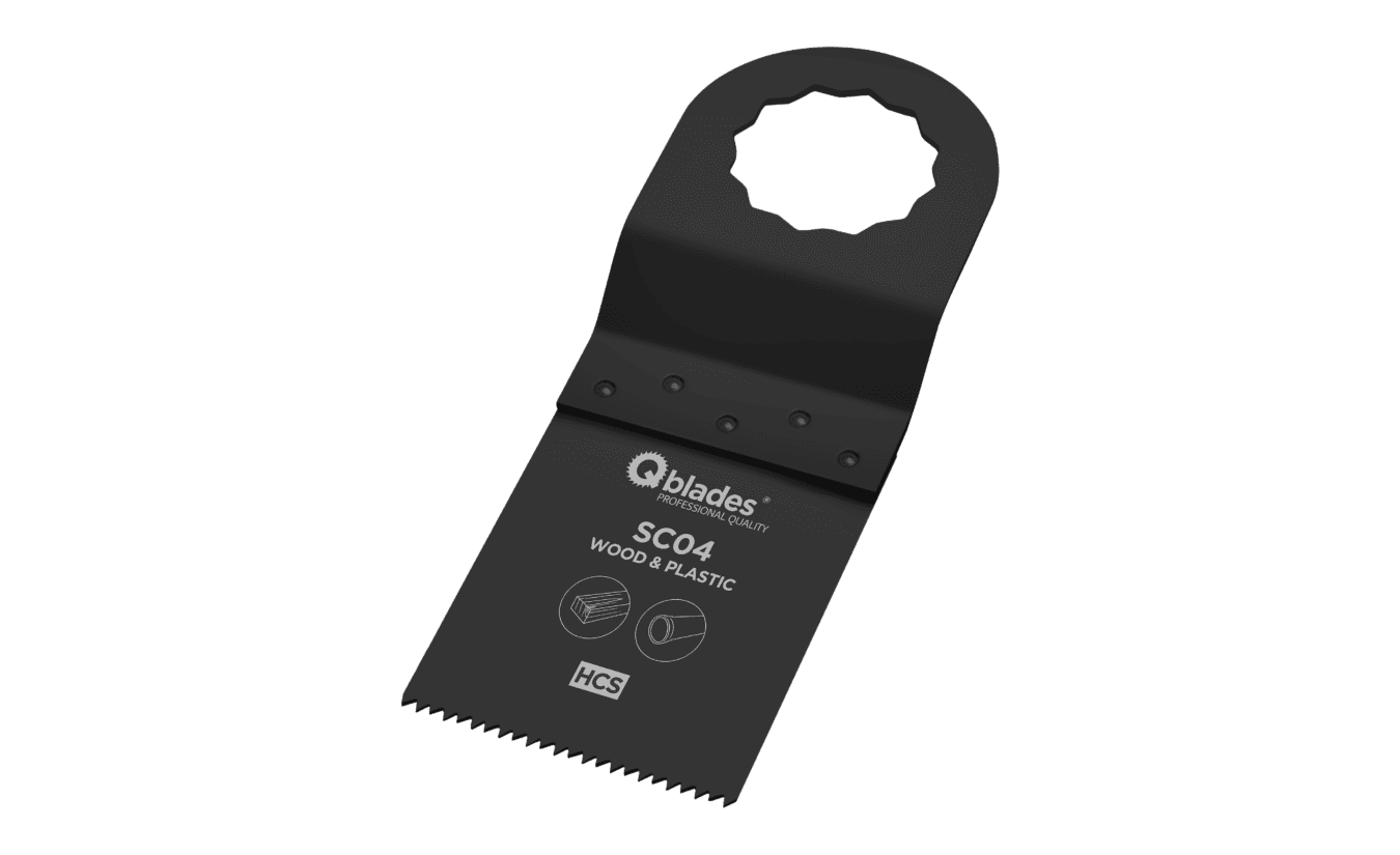 Qblades SC04 34x40mm multitool zaagblad Hout Standaard (Supercut)