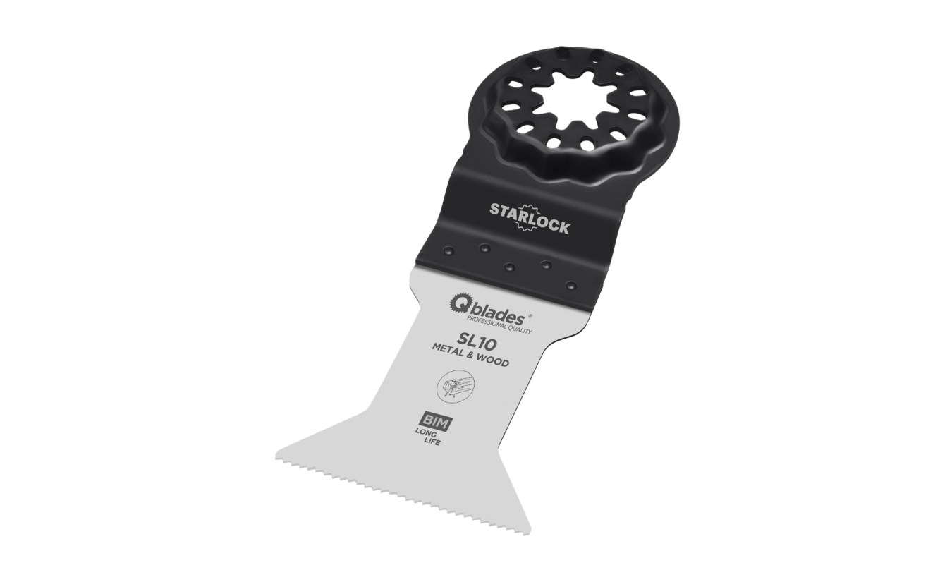 Qblades SL10 44x55mm multitool Bi-metalen zaagblad Hout en Metaal (Starlock)