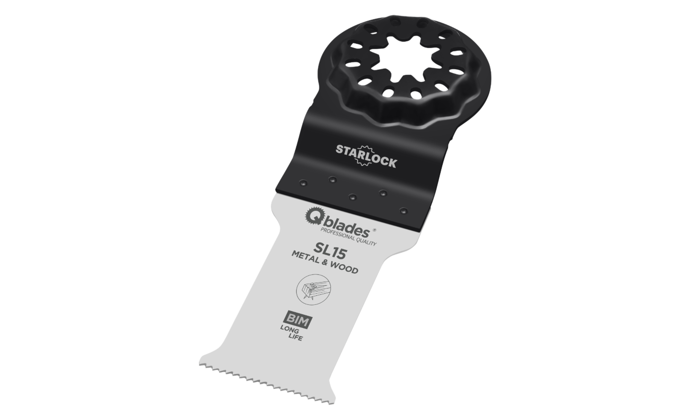 Qblades SL15 28x55mm multitool Bi-metalen zaagblad Hout en Metaal (Starlock)