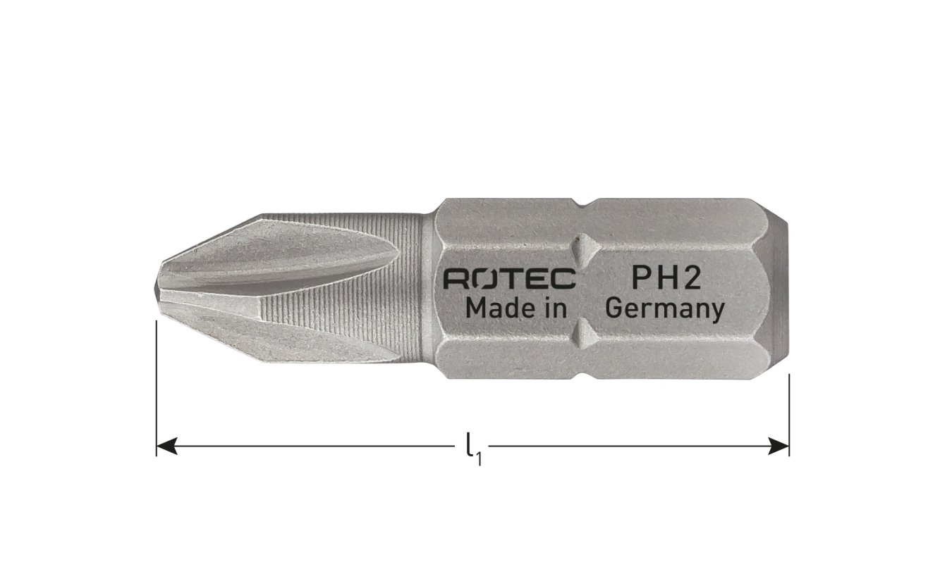 Rotec Pro bit 25mm PH1