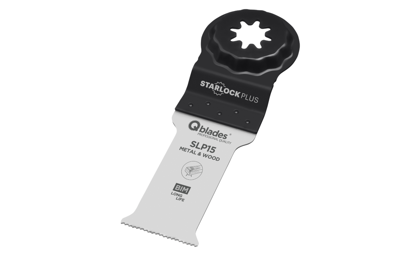 Qblades SLP15 28x60mm multitool Bi-metalen zaagblad Hout en Metaal (Starlock plus)