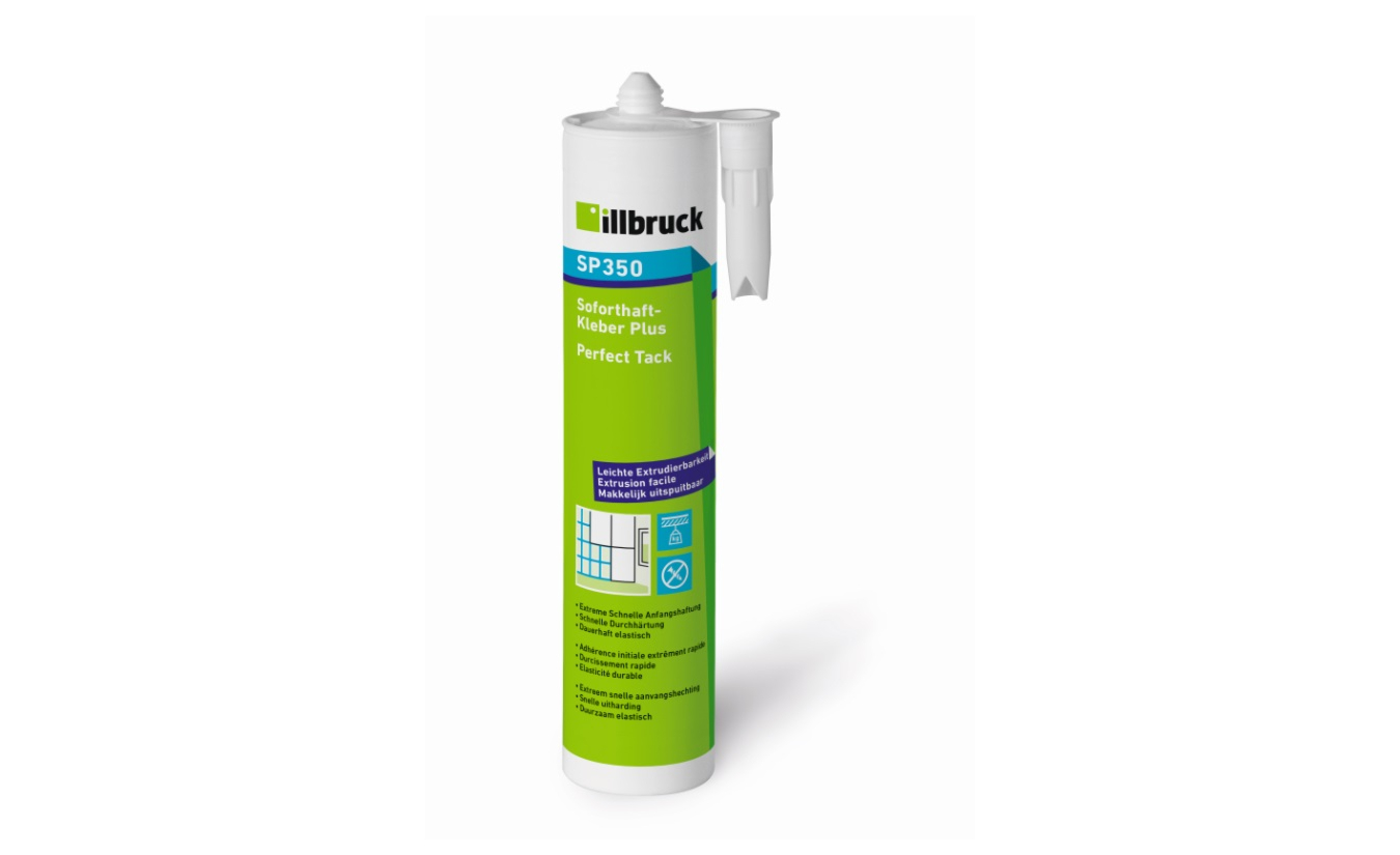 Illbruck SP350 high tack lijmkit 310ml zwart