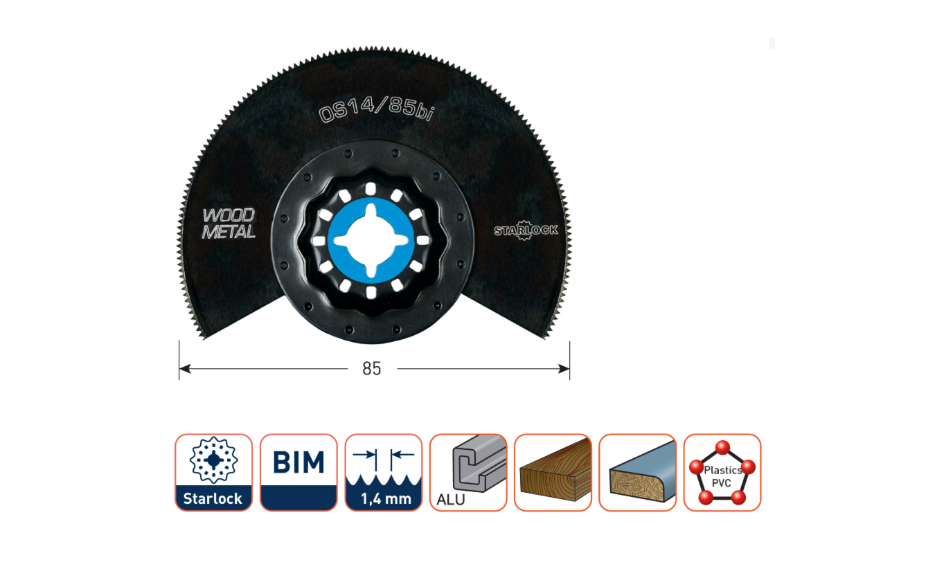 Starlock OS14-85bi multitool zaagblad
