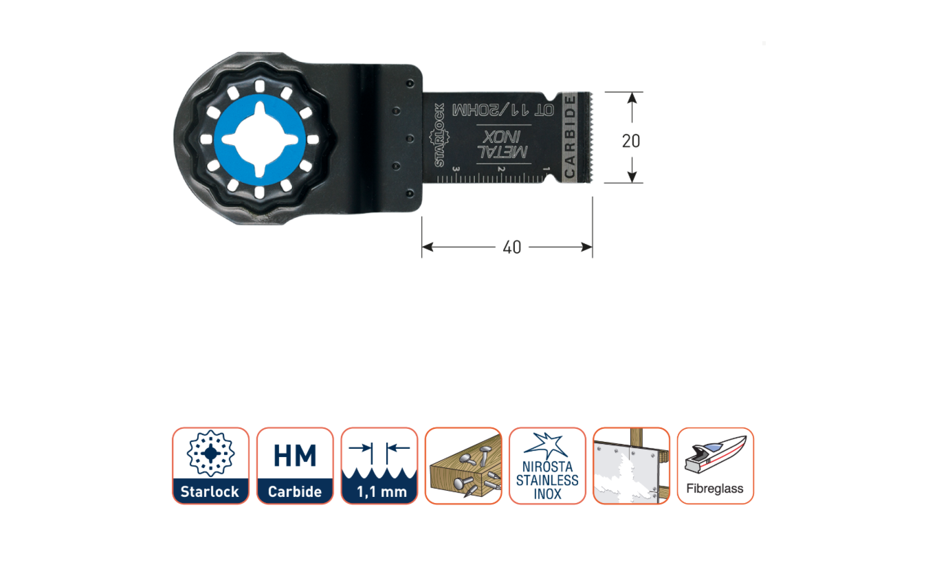 Starlock OT11-20HM multitool zaagblad